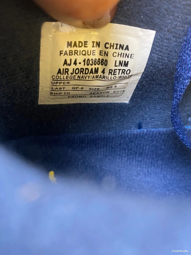 Jordan Retro 4 AJ4-1036660 Michigan Air (PE) 1118